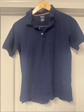 French Toast Navy Short-Sleeve Polo - Classic School Style